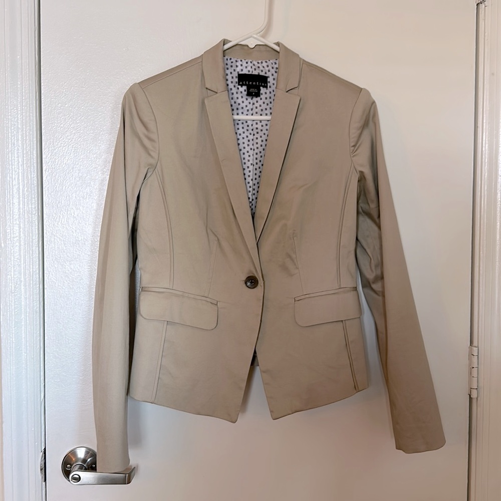 Beige Suit Jacket